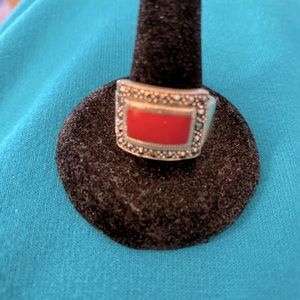 Red turquoise Ring